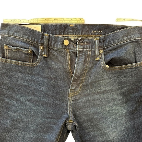 Men’s Gap Slim Straight Dark Worn Jeans size 29/30 - Picture 6 of 11